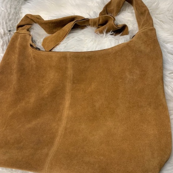 NEW Large Tan suede Hobo bag - Picture 5 of 7